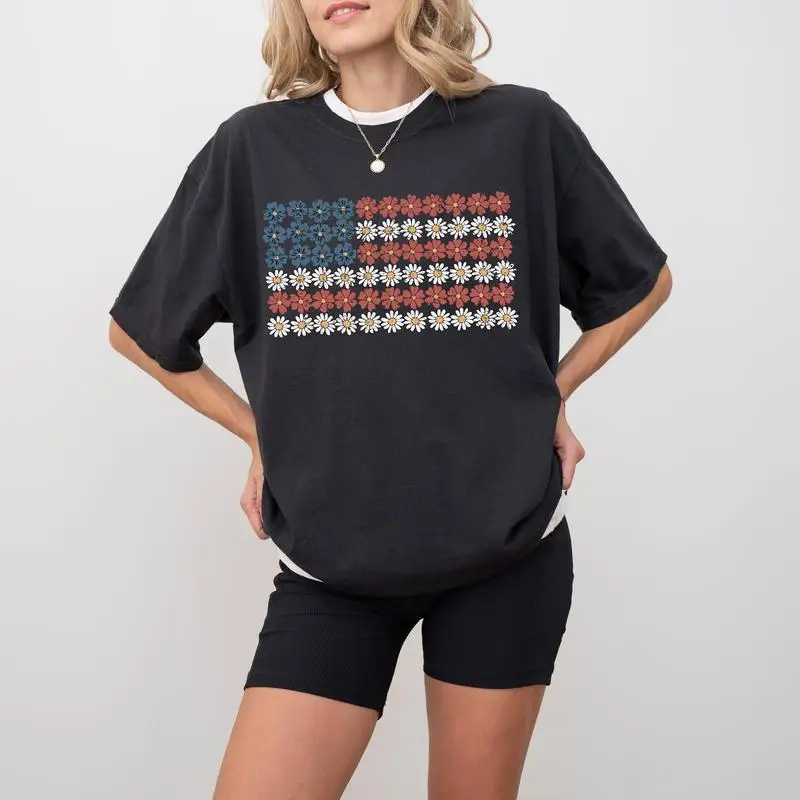 American Flag, Flowers,Red White Blue, Floral, Patriotic, Independence Day, 1776, USA, T Shirt, Women's Comfort Color Tee, Shirt
American Flag, Flowers,Red White Blue, Floral, Patriotic, Independence Day, 1776, USA, T Shirt, Women's Comfort Color Tee, Shirt