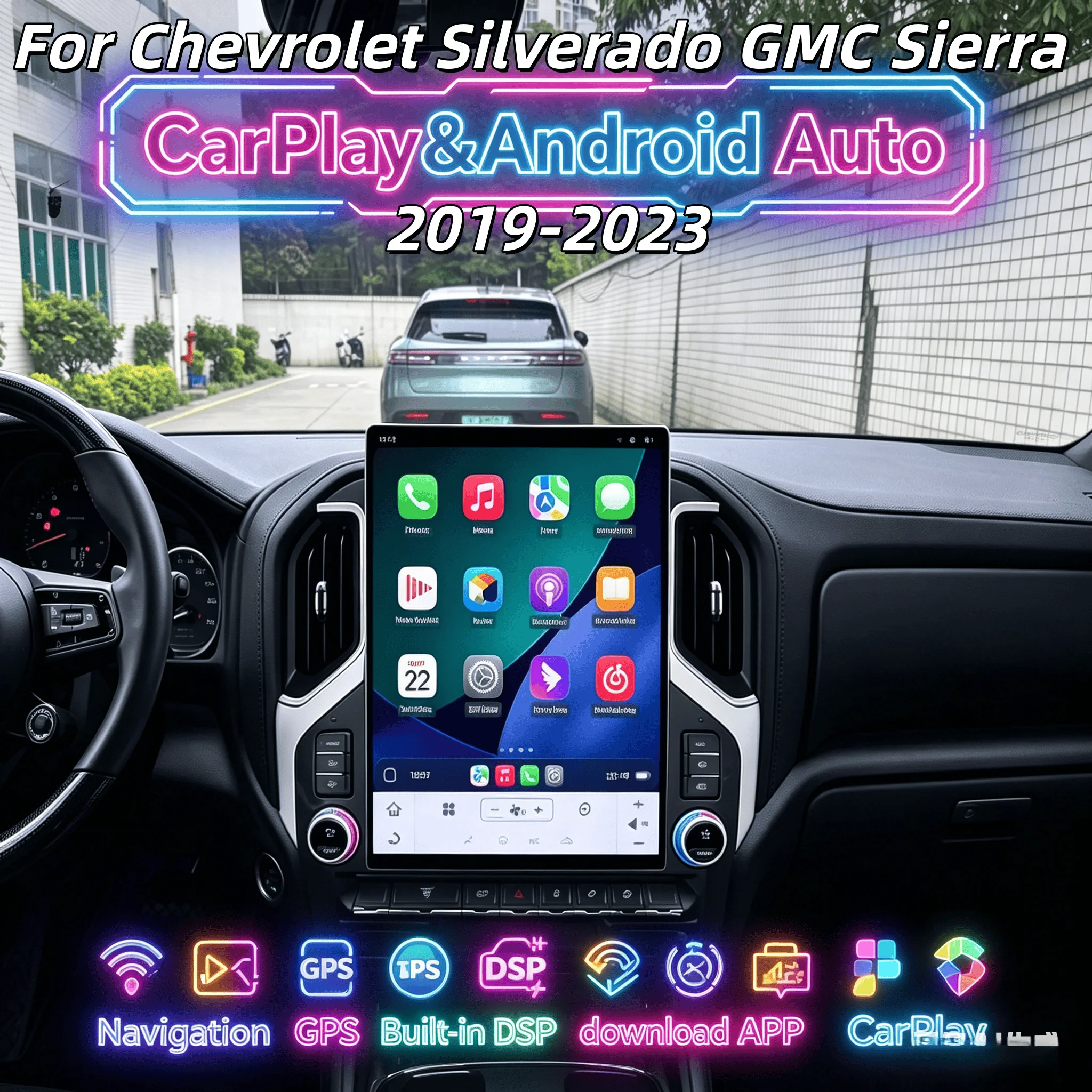 For Chevrolet Silverado GMC SIERRA 2019 2020 2021 2022 2023 Wireless CarPlay Multimedia Android Screen Car GPS Navi Radio
For Chevrolet Silverado GMC SIERRA 2019 2020 2021 2022 2023 Wireless CarPlay Multimedia Android Screen Car GPS Navi Radio