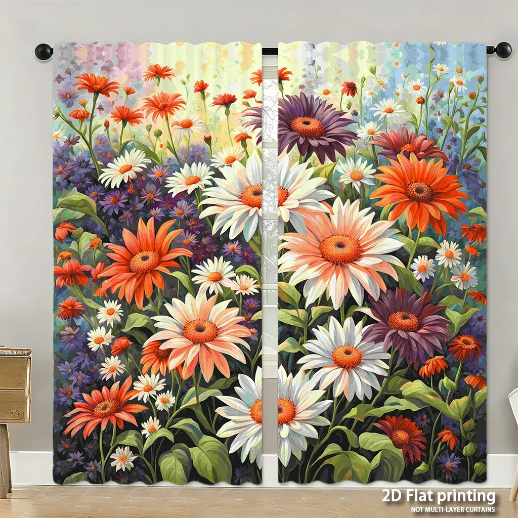 2-piece set of high-definition digital printed curtainsColorfulFlowersOilPaintingStyleCurtainHome decoration style
2-piece set of high-definition digital printed curtainsColorfulFlowersOilPaintingStyleCurtainHome decoration style