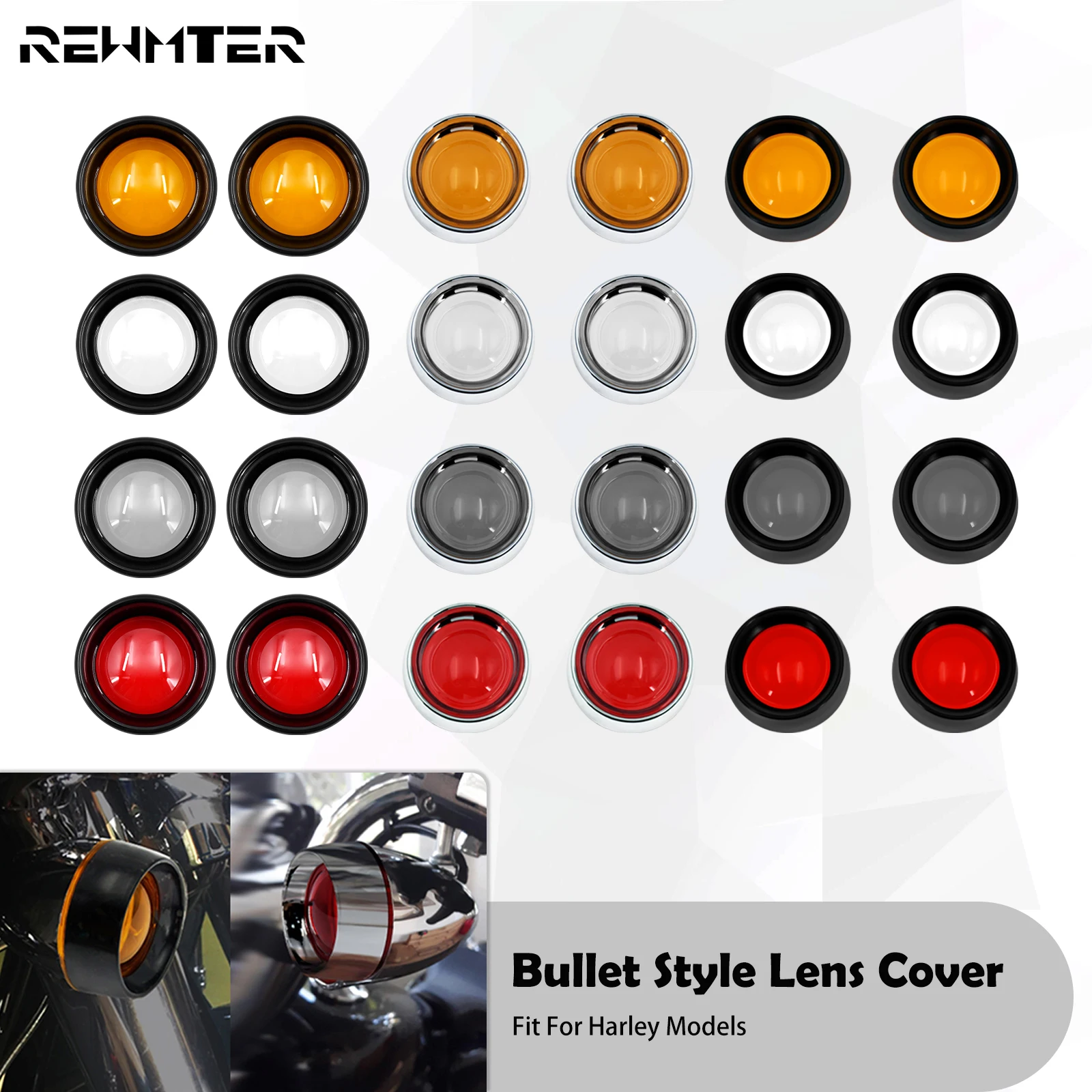 Motorcycle Turn Signal Light Bezels Visor Lens Cover Bullet Style Trim Cap For Harley Sportster XL Softail FL Dyna Touring FLHR
Motorcycle Turn Signal Light Bezels Visor Lens Cover Bullet Style Trim Cap For Harley Sportster XL Softail FL Dyna Touring FLHR