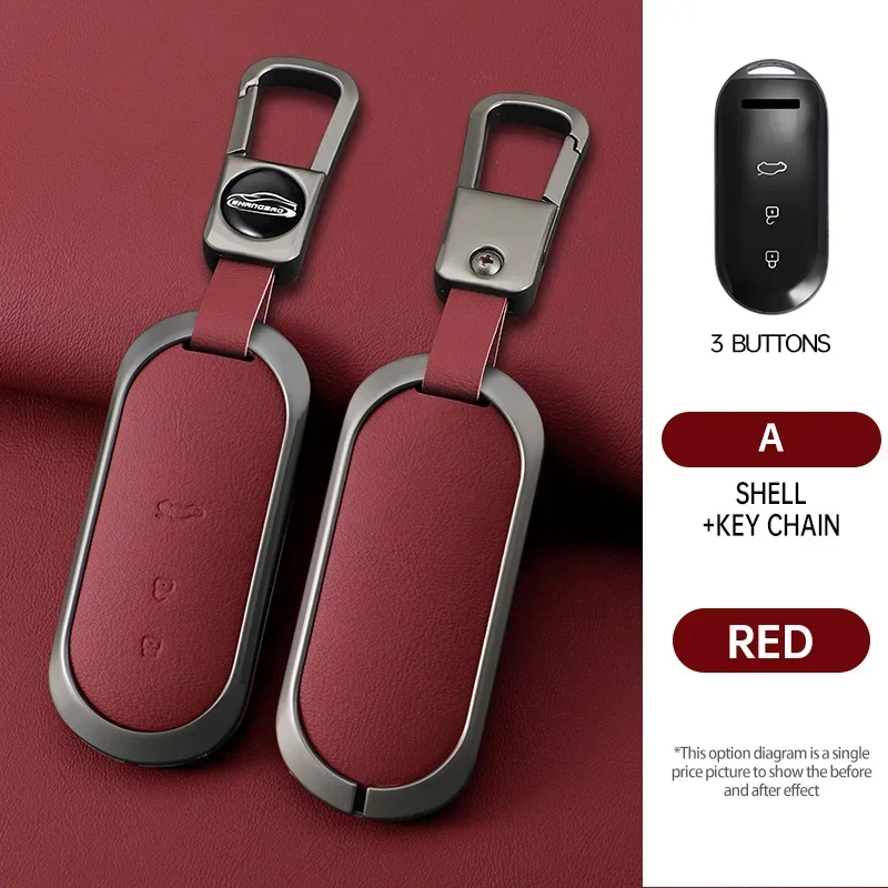 Zinc Alloy + Leather 3 Buttons For HUAWEI Aito M5 M7 2022 Car Key Case Cover For Aito M5 M7 Car Key Shell Interior Supplies
Zinc Alloy + Leather 3 Buttons For HUAWEI Aito M5 M7 2022 Car Key Case Cover For Aito M5 M7 Car Key Shell Interior Supplies