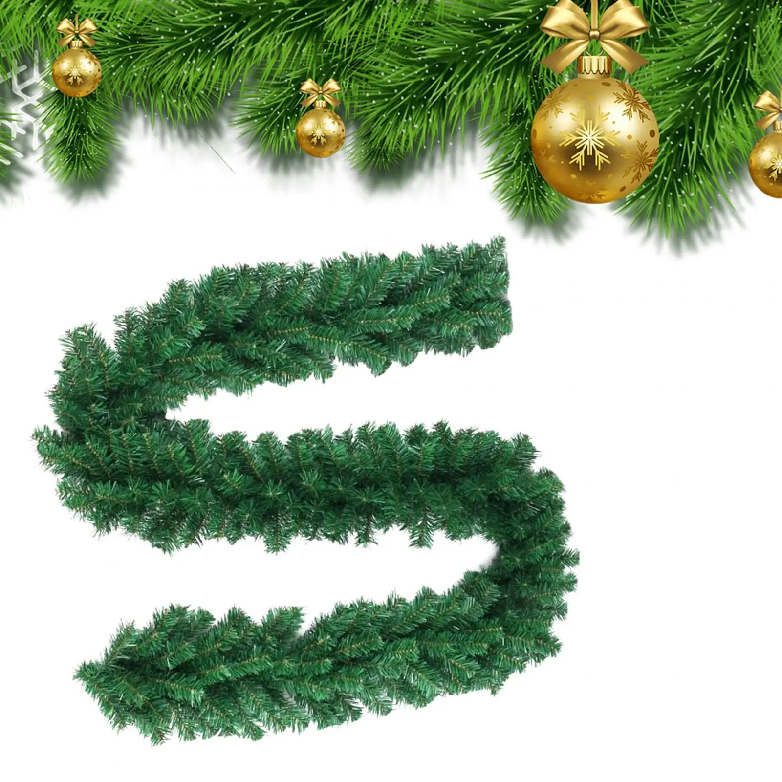 Christmas Green Garland Christmas Decorations for Holiday Railing Party
Christmas Green Garland Christmas Decorations for Holiday Railing Party