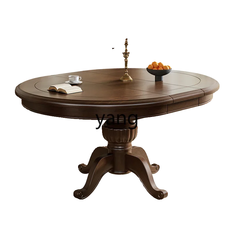 LMM solid wood dining table retractable folding round table turntable household dining table small apartment
LMM solid wood dining table retractable folding round table turntable household dining table small apartment