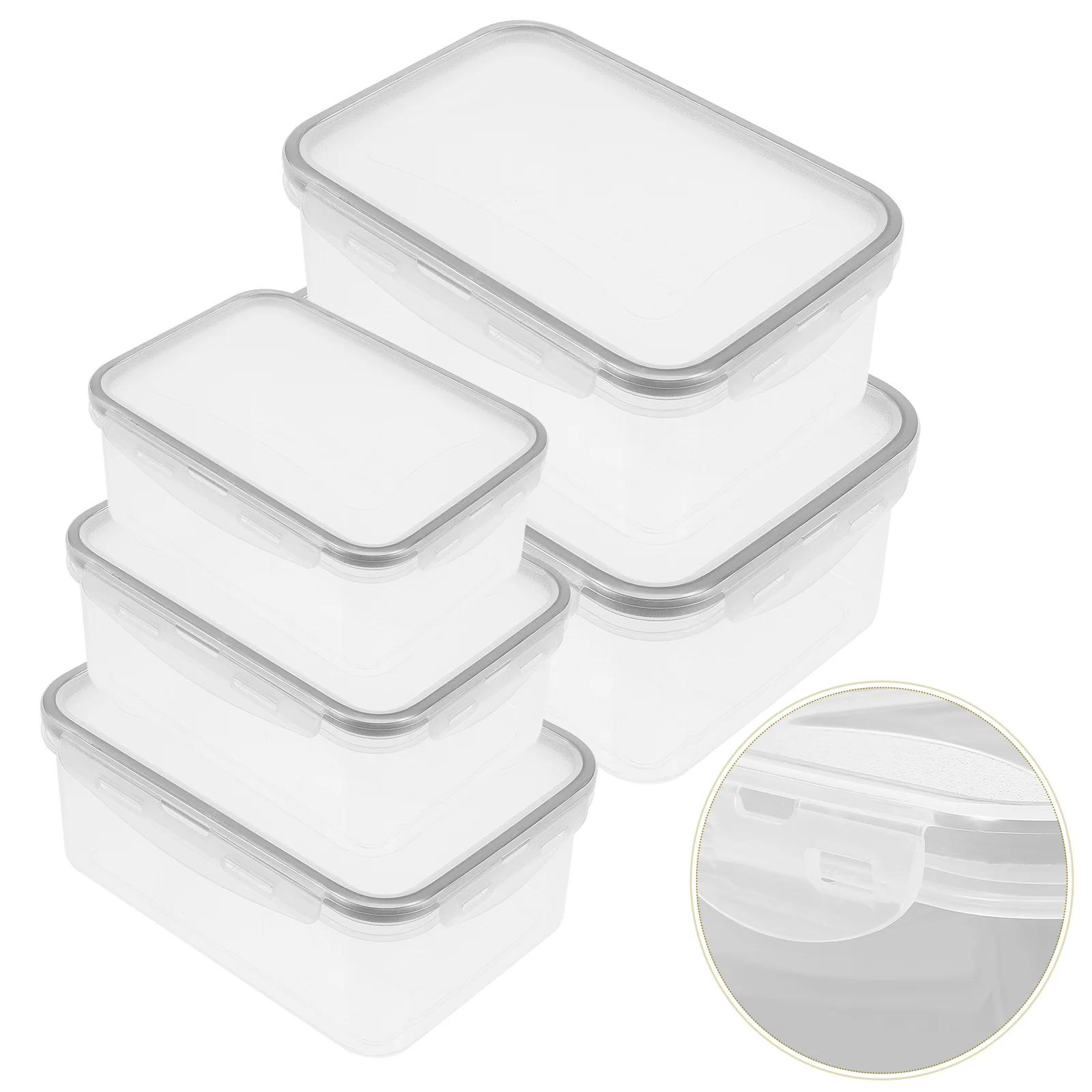 5pcs Fresh Preservation Fridge Vegetable Containers Reusable Freezer Food Boxes Airtight Kitchen Storage Keepers Large Capacity
5pcs Fresh Preservation Fridge Vegetable Containers Reusable Freezer Food Boxes Airtight Kitchen Storage Keepers Large Capacity