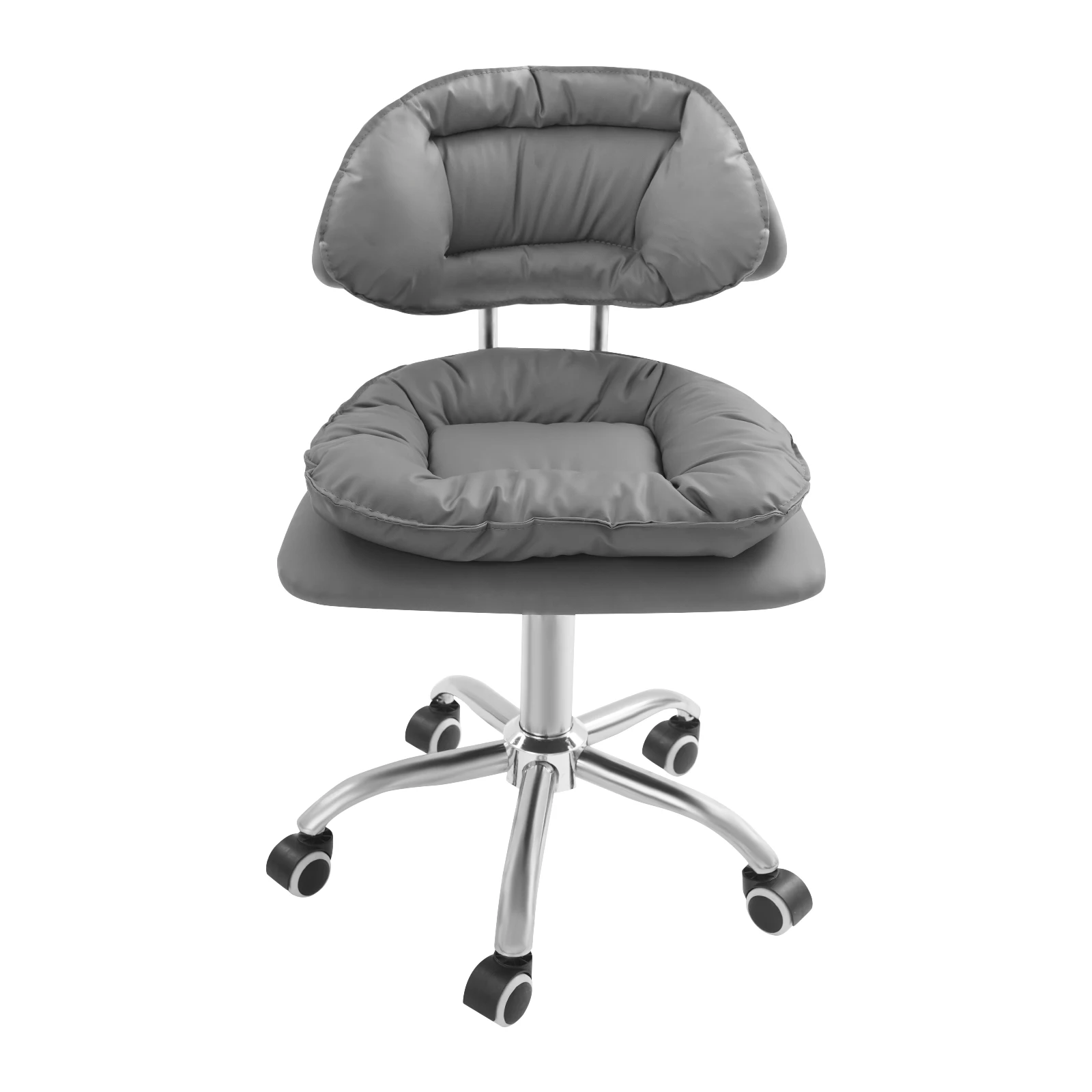 Rolling Stool Chair, Rolling Stool with Backrest, Adjustable Height Swivel Chair with 5 Wheels for Home,Beauty Salon, Barber
Rolling Stool Chair, Rolling Stool with Backrest, Adjustable Height Swivel Chair with 5 Wheels for Home,Beauty Salon, Barber