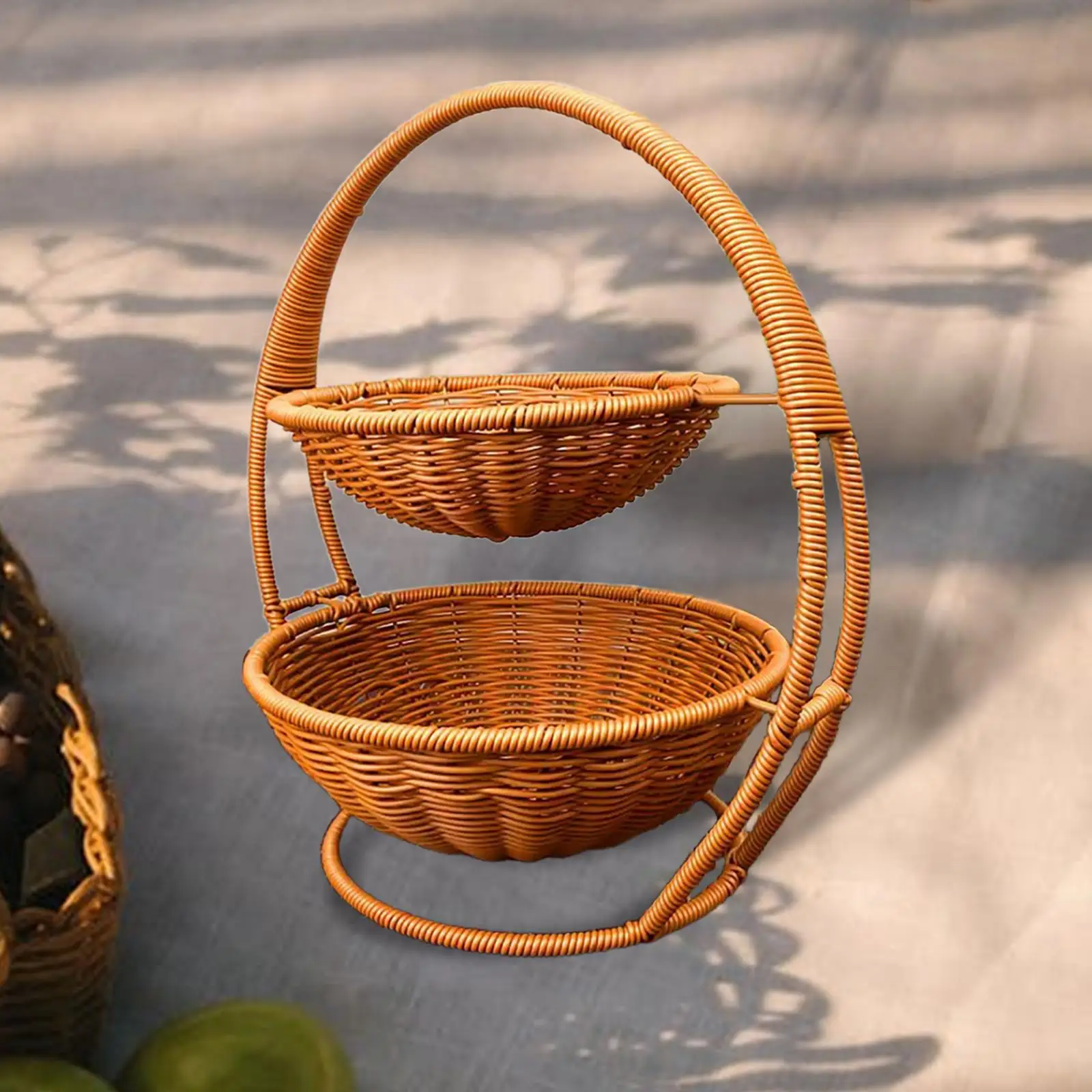 Handmade Storage Basket Fruit Rack Desktop Sundries Organizer Bread Box Fruit Basket Weaving Storage Holder for Coffee Table
Handmade Storage Basket Fruit Rack Desktop Sundries Organizer Bread Box Fruit Basket Weaving Storage Holder for Coffee Table