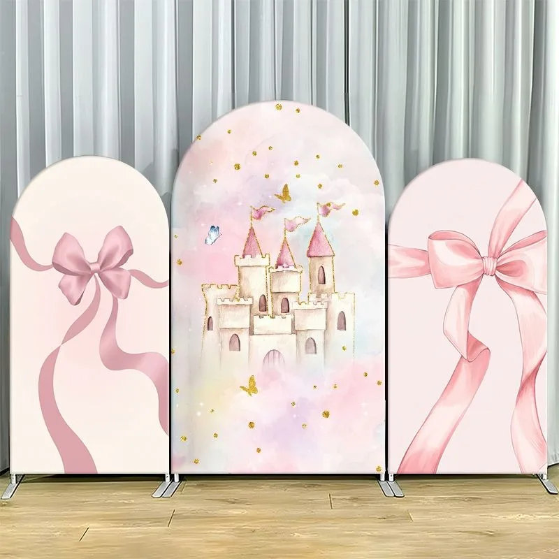 Single Side Arch Backdrop Cover Elegant Pink Castle Themed Party Backdrop Set Featuring Central Fairytale Fortress With Golden
Single Side Arch Backdrop Cover Elegant Pink Castle Themed Party Backdrop Set Featuring Central Fairytale Fortress With Golden