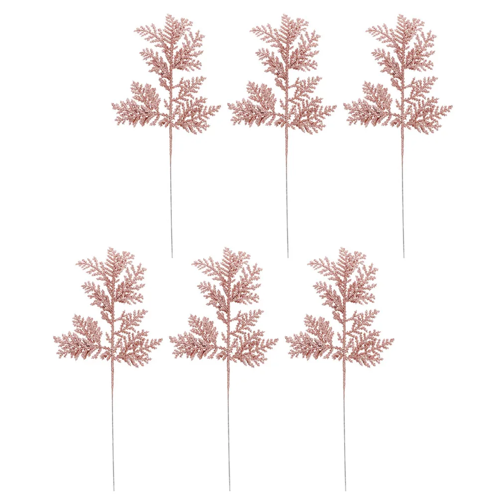 6 Pcs Simulated Pine Branches and Leaves Decorations Artificial Decorative Needles Fir Glitter Powder
6 Pcs Simulated Pine Branches and Leaves Decorations Artificial Decorative Needles Fir Glitter Powder