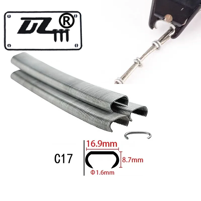 Nails Pneumatic C Rings Hog Rings Nails for C Type Nailer C17 Staples Air Nail Gun Staplers Cage Fence Nails for SC7C SC760
Nails Pneumatic C Rings Hog Rings Nails for C Type Nailer C17 Staples Air Nail Gun Staplers Cage Fence Nails for SC7C SC760
