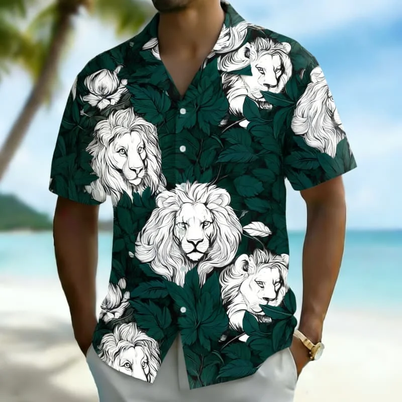 Men's Breathable Tropical Wildlife Print Short Sleeve Shirt Comfortable Summer Style For Vacation Travel Nightclub Party
Men's Breathable Tropical Wildlife Print Short Sleeve Shirt Comfortable Summer Style For Vacation Travel Nightclub Party