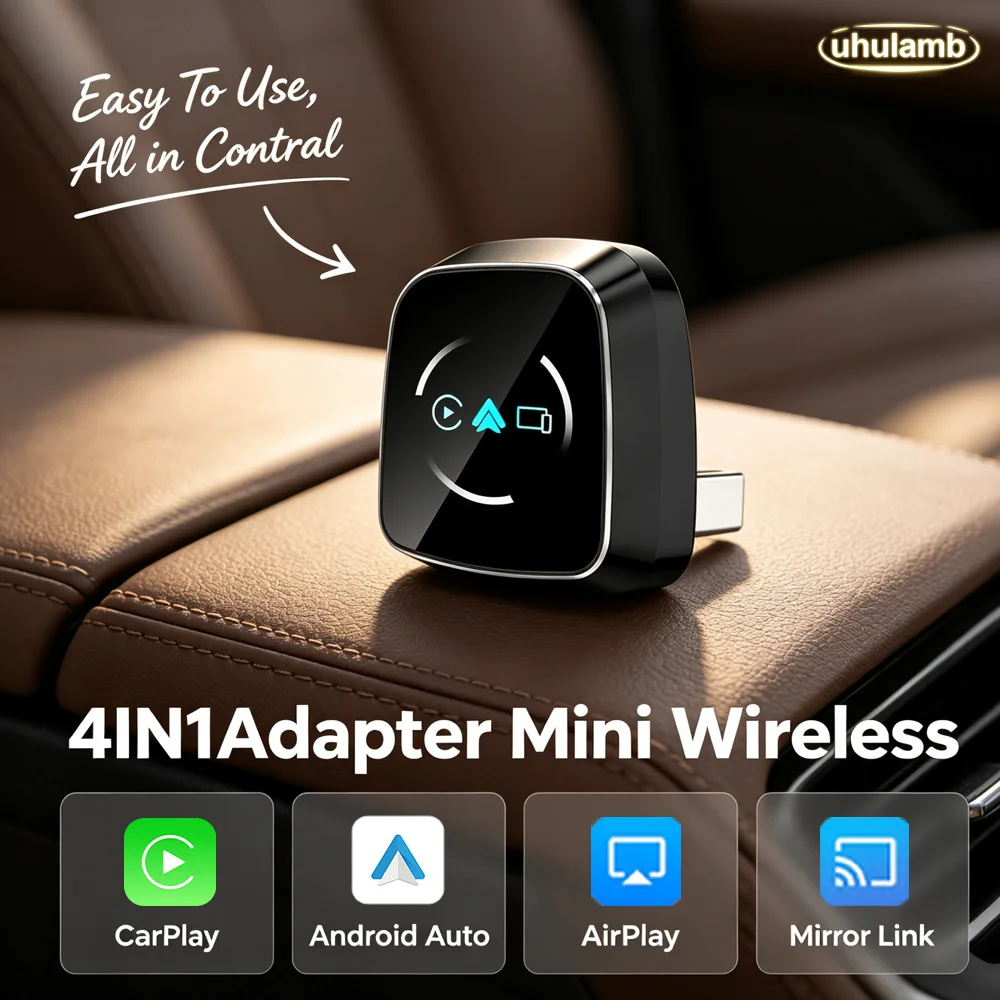 2026 Upgrade 4-in-1 Wired to Wireless CarPlay Android Auto Adapter with Screen Mirroring ios CarPlay/Android Auto/Mirroring
2026 Upgrade 4-in-1 Wired to Wireless CarPlay Android Auto Adapter with Screen Mirroring ios CarPlay/Android Auto/Mirroring