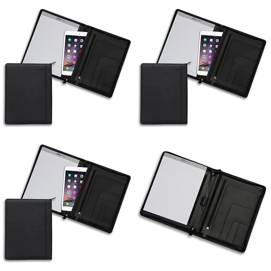 Lefty's Zippered Left-Handed Black Eco-Leather Padfolio
Lefty's Zippered Left-Handed Black Eco-Leather Padfolio
