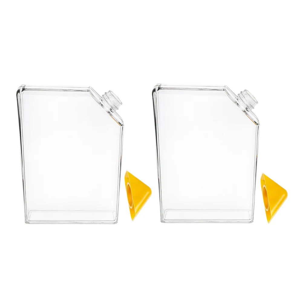 2pcs 450Ml Creative Triangle Cap Slim Plastic Water Bottle Flat Portable Travel Flask For Outdoor Camping Hiking Unisex Durable
2pcs 450Ml Creative Triangle Cap Slim Plastic Water Bottle Flat Portable Travel Flask For Outdoor Camping Hiking Unisex Durable