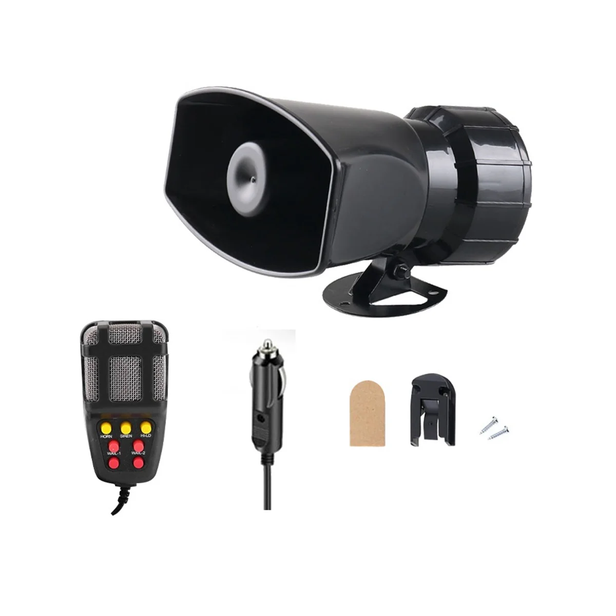 Mic PA System Emergency Amplifier Hooter 12V Air Horn Megaphone Tone Car Horn Car Warning Alarm Speakers
Mic PA System Emergency Amplifier Hooter 12V Air Horn Megaphone Tone Car Horn Car Warning Alarm Speakers