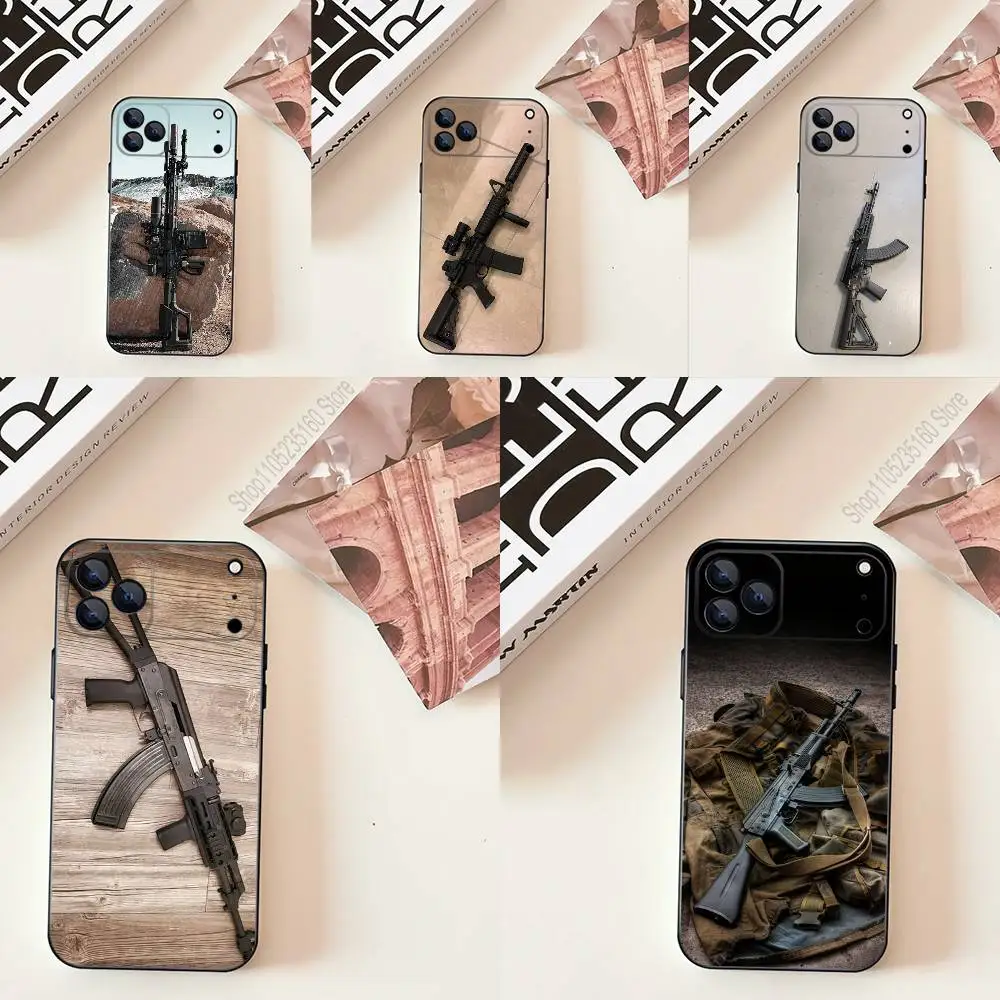 AK47 Handgun G-Gun BUllets Phone Case For iPhone 17,16,15,14,13,12,11,Pro,Max,Plus,E,SE4,Air,Mini Black Soft Cover
AK47 Handgun G-Gun BUllets Phone Case For iPhone 17,16,15,14,13,12,11,Pro,Max,Plus,E,SE4,Air,Mini Black Soft Cover