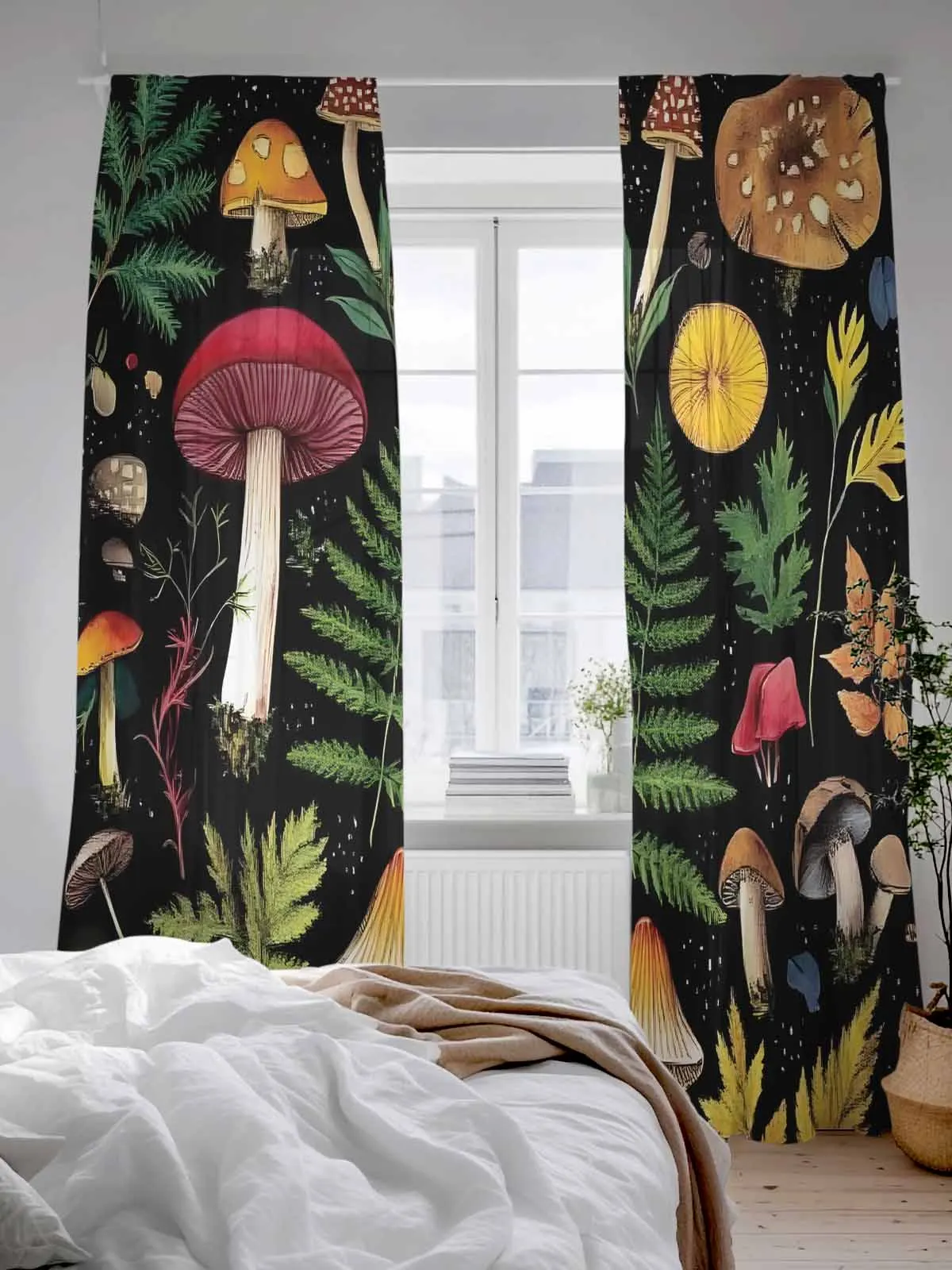 Fern Mushroom Leaf Tulle Sheer Curtains for Living Room Bedroom Kitchen Decoration Voile Organza Curtains
Fern Mushroom Leaf Tulle Sheer Curtains for Living Room Bedroom Kitchen Decoration Voile Organza Curtains