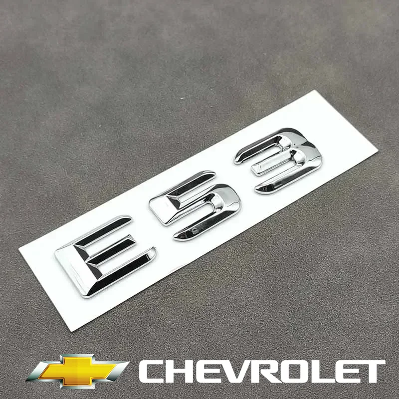 3D ABS Chrome Logo E53 Emblem Letters Sticker Nameplate Car Trunk Badge For Mercedes Benz E53 AMG E 53 W212 W213 Accessories
3D ABS Chrome Logo E53 Emblem Letters Sticker Nameplate Car Trunk Badge For Mercedes Benz E53 AMG E 53 W212 W213 Accessories