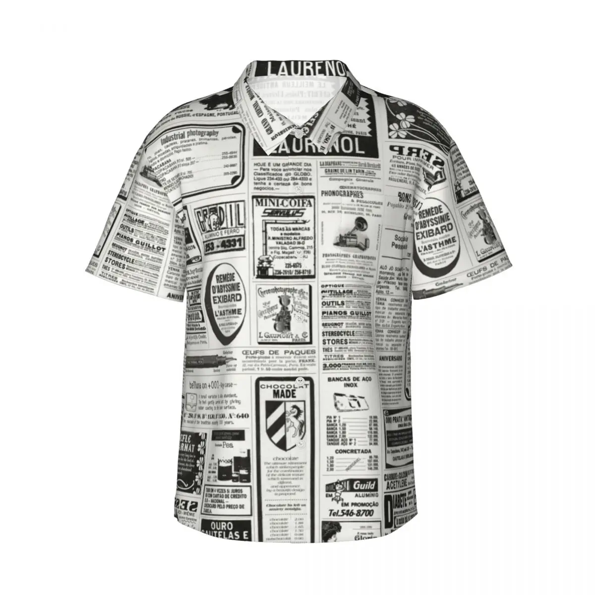Hawaii Shirt Beach Old Newspaper Print Blouses Retro Letter Elegant Casual Shirts Man Short Sleeve Street Style Tops
Hawaii Shirt Beach Old Newspaper Print Blouses Retro Letter Elegant Casual Shirts Man Short Sleeve Street Style Tops