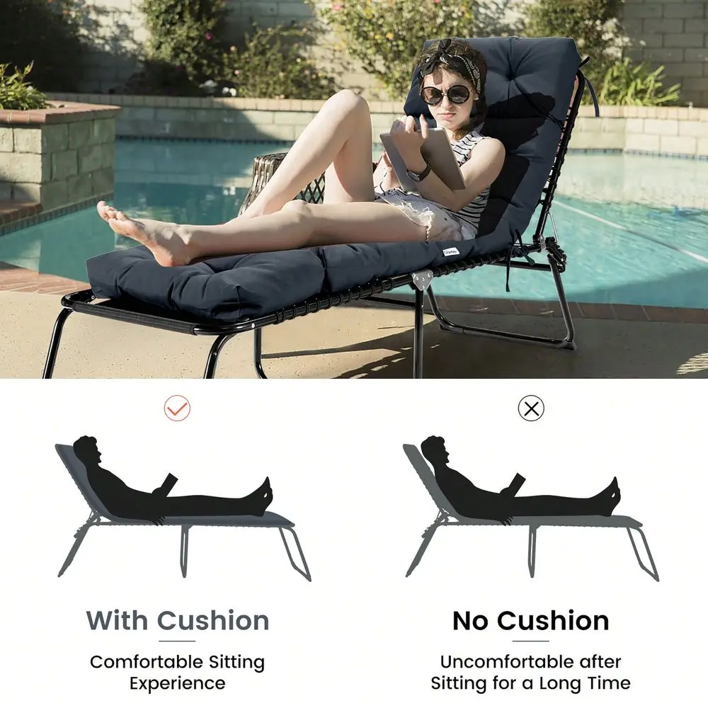Lounge Chaise Cushion Padded Recliner Cushion Indoor Outdoor Navy Orange Black Dark Orange Beige Gray Brown
Lounge Chaise Cushion Padded Recliner Cushion Indoor Outdoor Navy Orange Black Dark Orange Beige Gray Brown