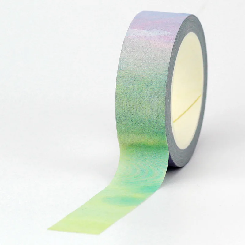 NEW 1PC. 10M Decorative Watercolor Gradient Washi Tape for Planner Adhesive Masking Tape Cute Papeleria
NEW 1PC. 10M Decorative Watercolor Gradient Washi Tape for Planner Adhesive Masking Tape Cute Papeleria