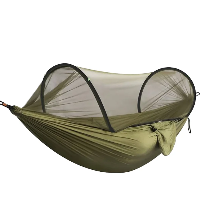 E-RIKE Heavy Duty 260X140CM Nylon Ultralight Breathable OEM Outdoor Custom Camping Hammock with Mosquito Net
E-RIKE Heavy Duty 260X140CM Nylon Ultralight Breathable OEM Outdoor Custom Camping Hammock with Mosquito Net