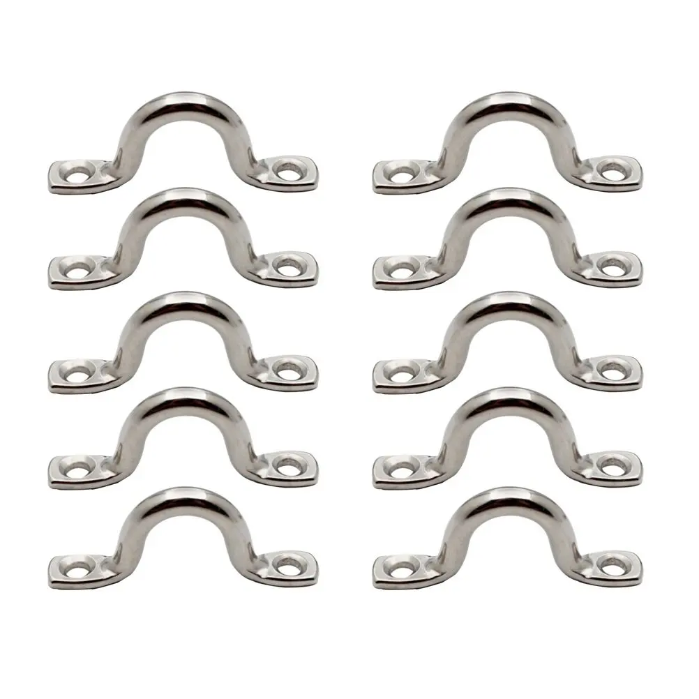 15Pcs Premium Stainless Steel Boat Eye Straps U Shaped Deck Loops for Marine Outdoor Use Kayak Canoe Dinghy Saddle Clip Bimini
15Pcs Premium Stainless Steel Boat Eye Straps U Shaped Deck Loops for Marine Outdoor Use Kayak Canoe Dinghy Saddle Clip Bimini