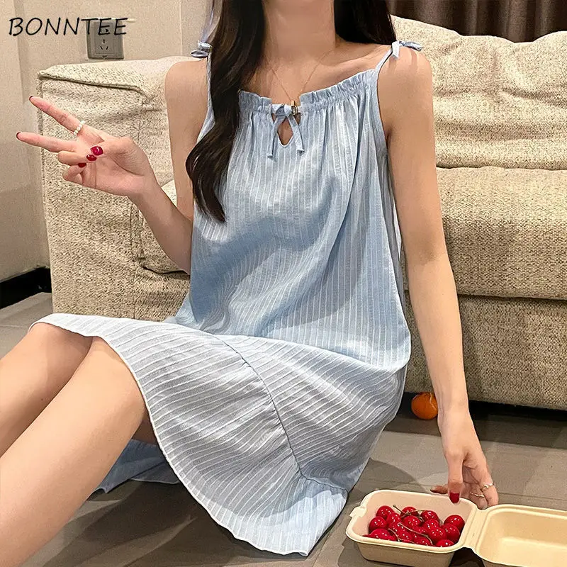 Nightgowns Women Solid Sweet Homewear Breathable Cozy Summer Sleeveless Korean Style Daily Stylish Casual Simple Plus Size Ins
Nightgowns Women Solid Sweet Homewear Breathable Cozy Summer Sleeveless Korean Style Daily Stylish Casual Simple Plus Size Ins