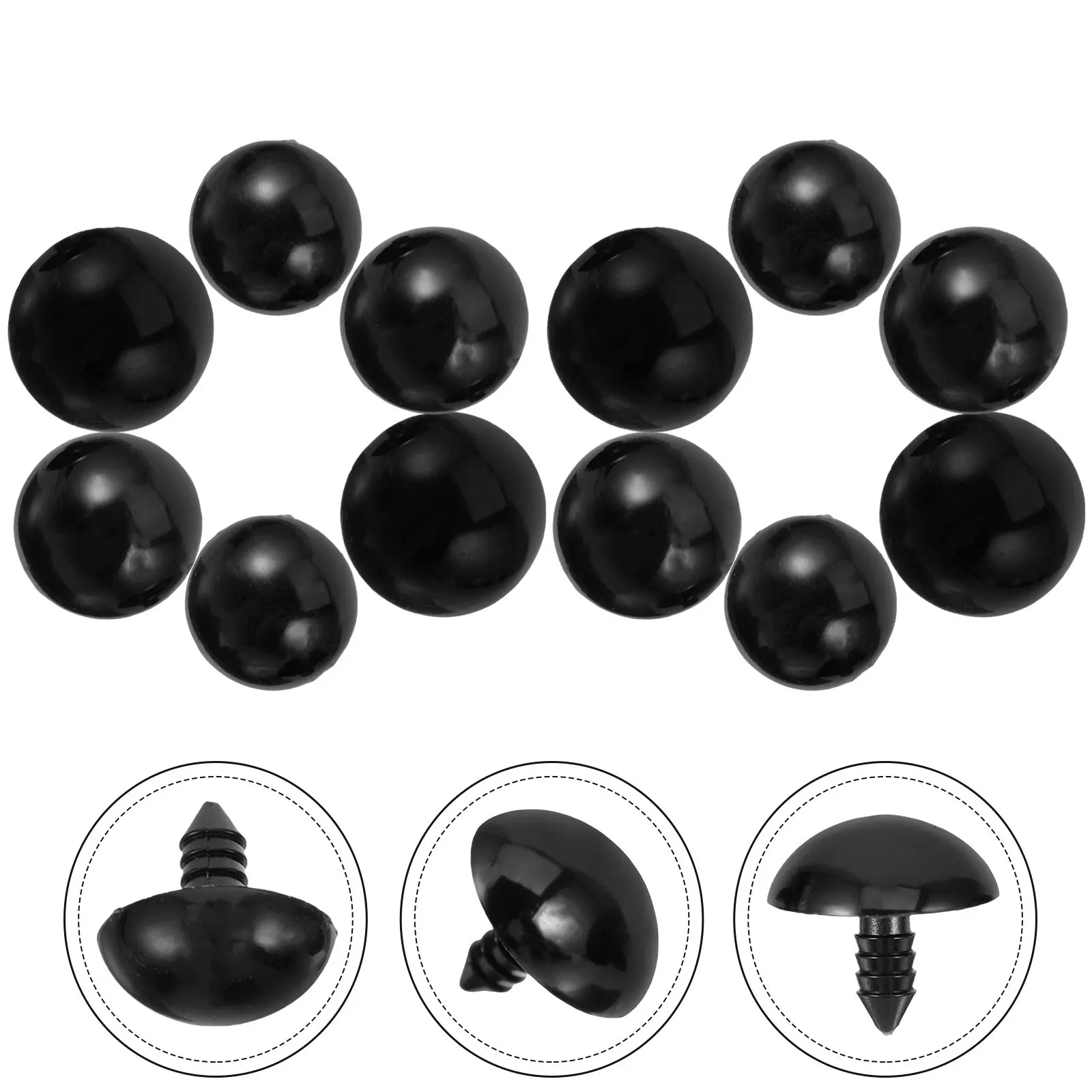 30Pcs Creative Black Plastic Eyes Decorative Artificial Eyes for DIY Stuffed Animal Accessory Craft Toy Accessories for DIY
30Pcs Creative Black Plastic Eyes Decorative Artificial Eyes for DIY Stuffed Animal Accessory Craft Toy Accessories for DIY