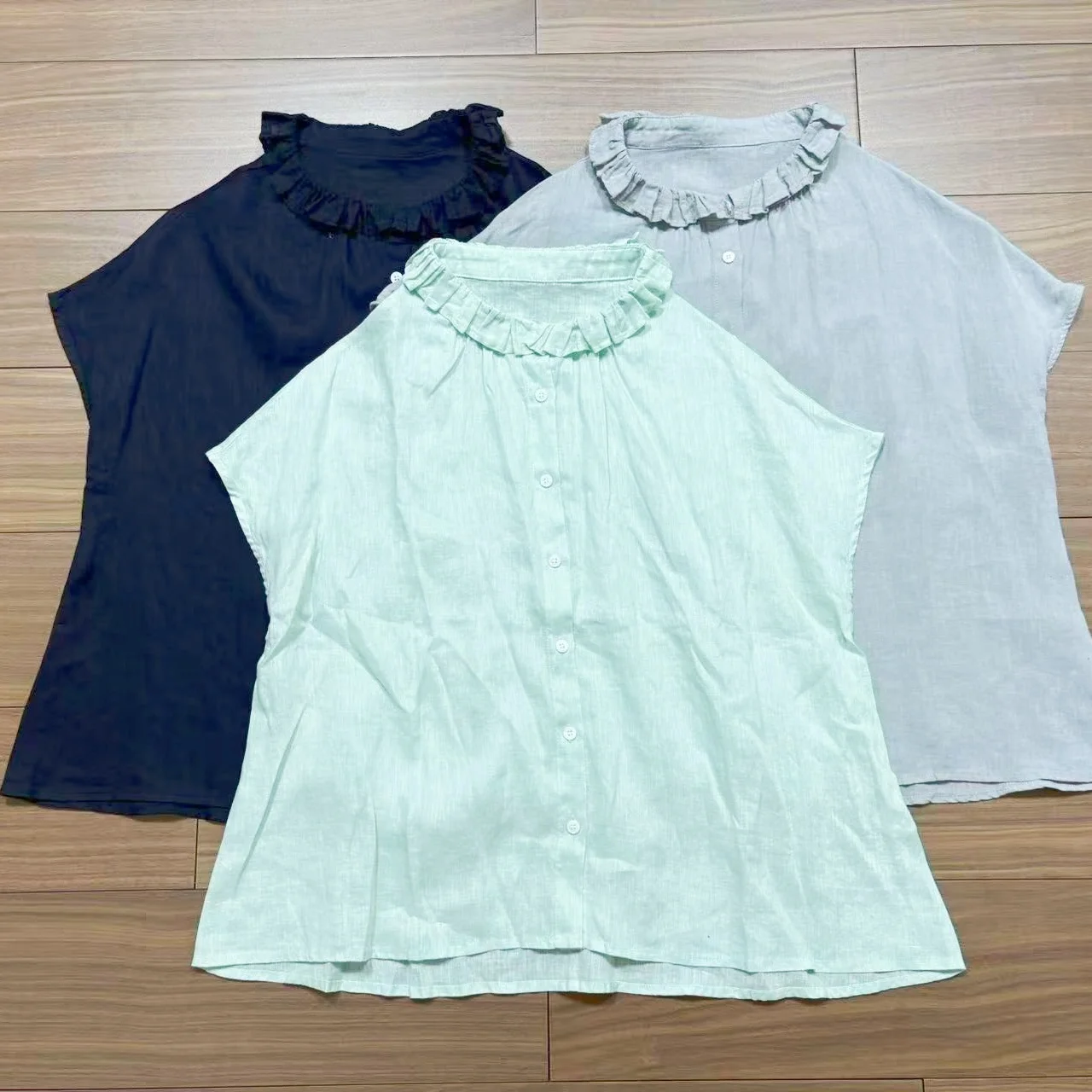 Slimming Large Size Pure Linen Thin Sleeveless Petal Collar Women's Shirt Summer New Style Fashionable Top Sweet Japanese Sty...
Slimming Large Size Pure Linen Thin Sleeveless Petal Collar Women's Shirt Summer New Style Fashionable Top Sweet Japanese Sty...