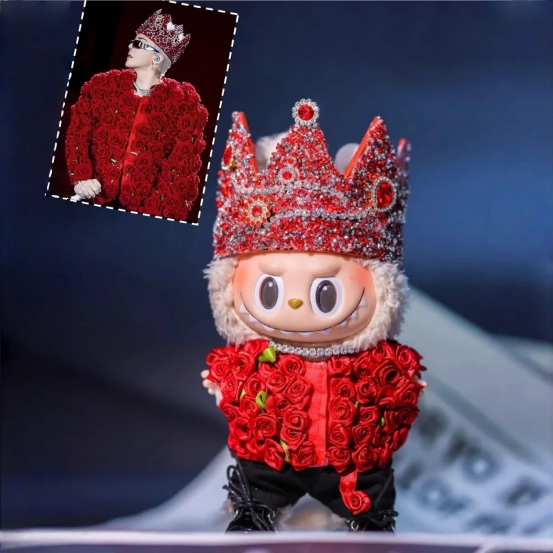 Suitable for Labubu G-DRAGON Dress Changing Fashion Diamond Crown Rose Top DIY Clothing Accessories Children's Toy Gift
Suitable for Labubu G-DRAGON Dress Changing Fashion Diamond Crown Rose Top DIY Clothing Accessories Children's Toy Gift