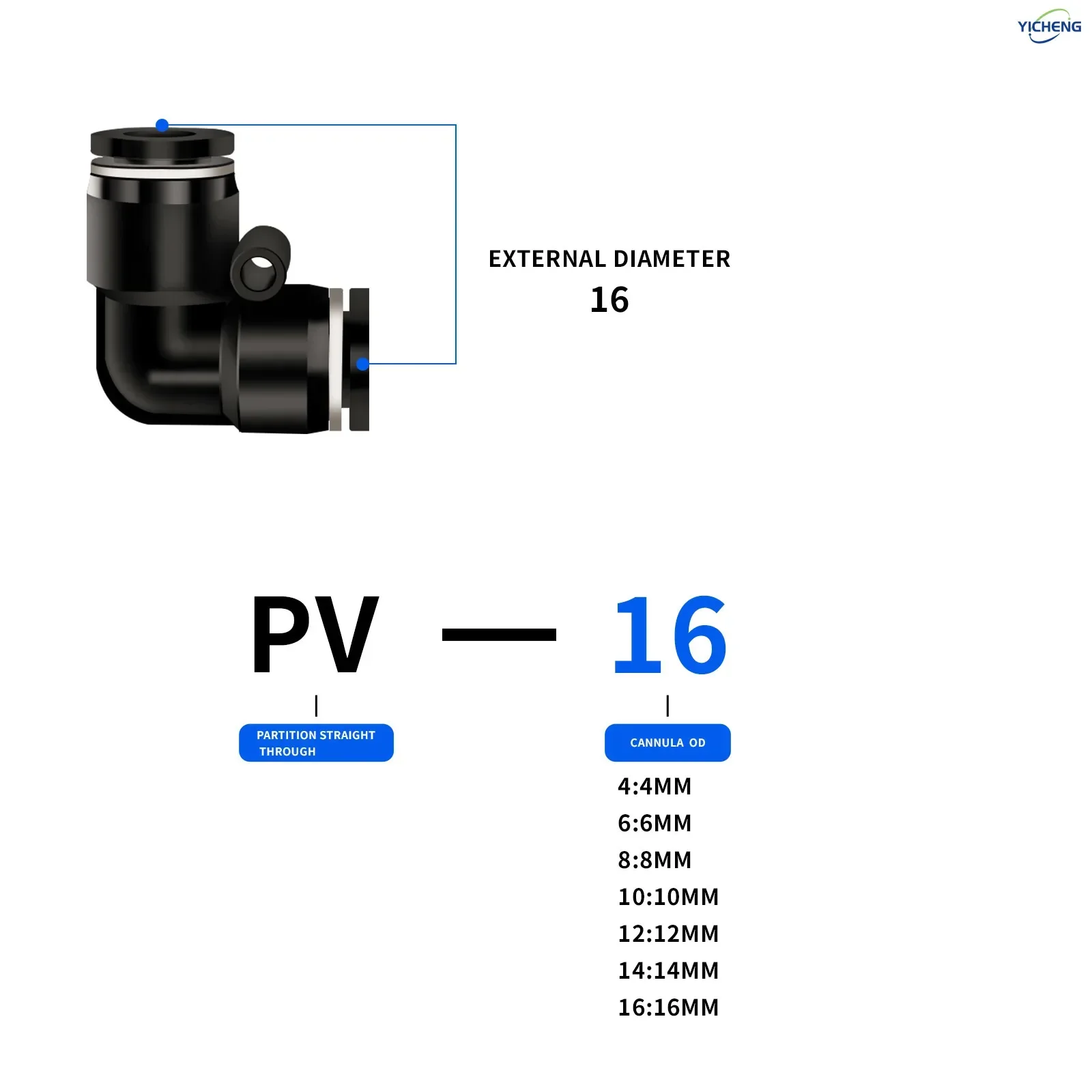 PNEUMATIC Hose Connector Elbow 90° 2Ways 16MM- 16MM Tube OD Push to Connect Tube Quick Fittings Push Lock (Pack of 10)
PNEUMATIC Hose Connector Elbow 90° 2Ways 16MM- 16MM Tube OD Push to Connect Tube Quick Fittings Push Lock (Pack of 10)