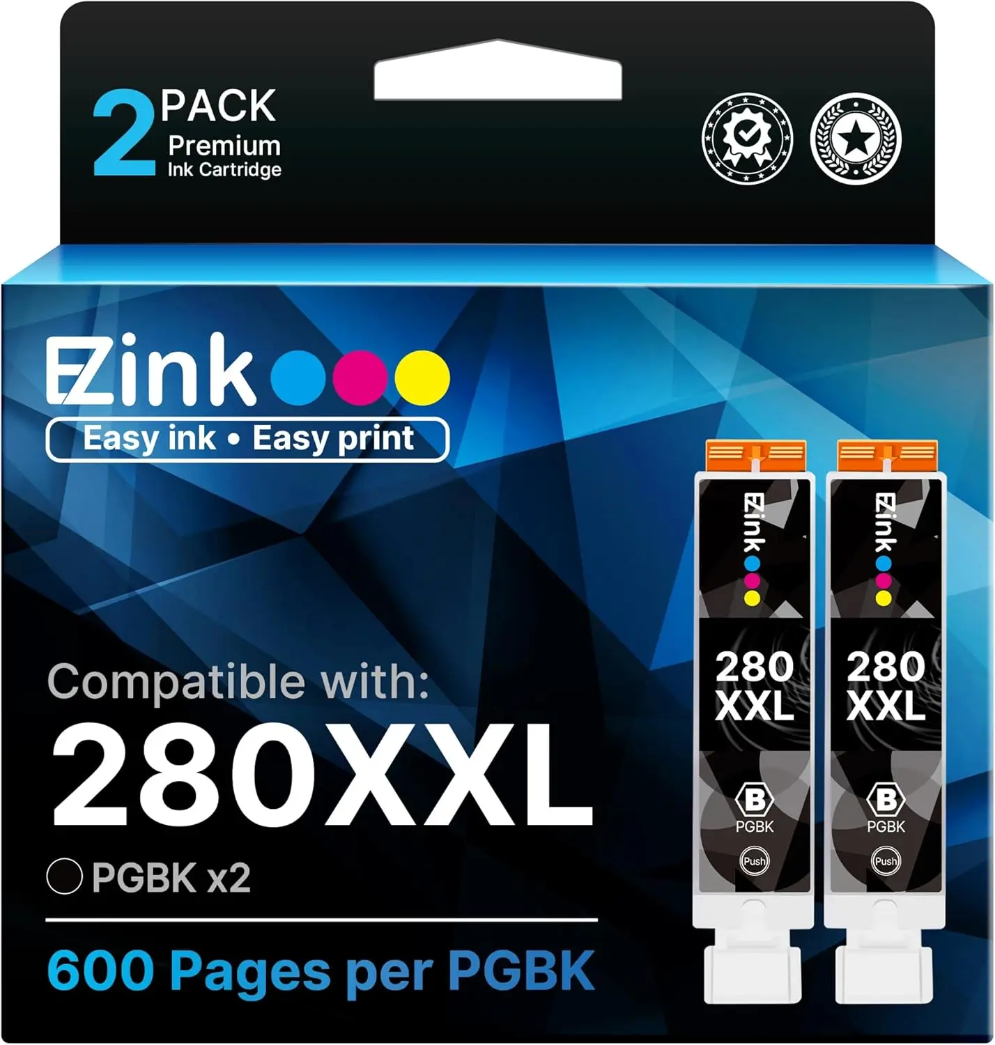 2-Pack Black Ink Cartridge for Canon PIXMA TR8620 TR8520 TS9521C TS9120 TS6320
2-Pack Black Ink Cartridge for Canon PIXMA TR8620 TR8520 TS9521C TS9120 TS6320