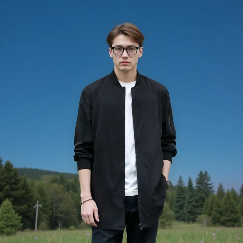 Silver Series Men's Faion Urban Sle Coat Stand Fit Geoaphical Medium Length Windbreaker Youth Casual Autumn Zipper P...
Silver Series Men's Faion Urban Sle Coat Stand Fit Geoaphical Medium Length Windbreaker Youth Casual Autumn Zipper P...