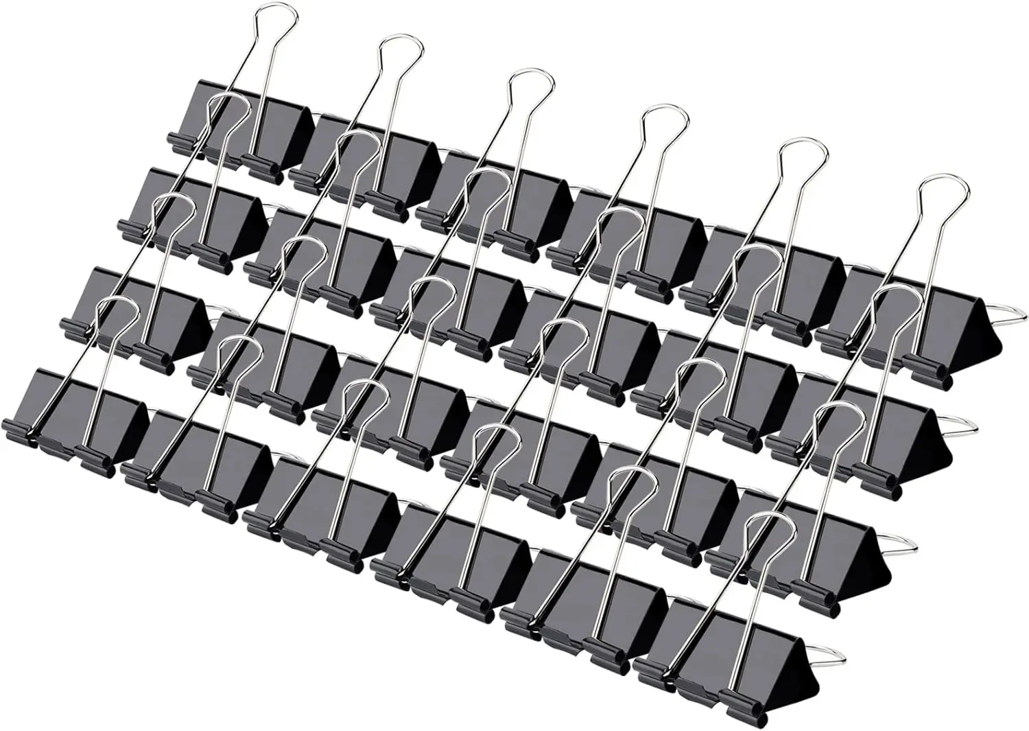 24 Pcs 1.25 Inch Black Metal Binder Clips for Office, Home & School
24 Pcs 1.25 Inch Black Metal Binder Clips for Office, Home & School