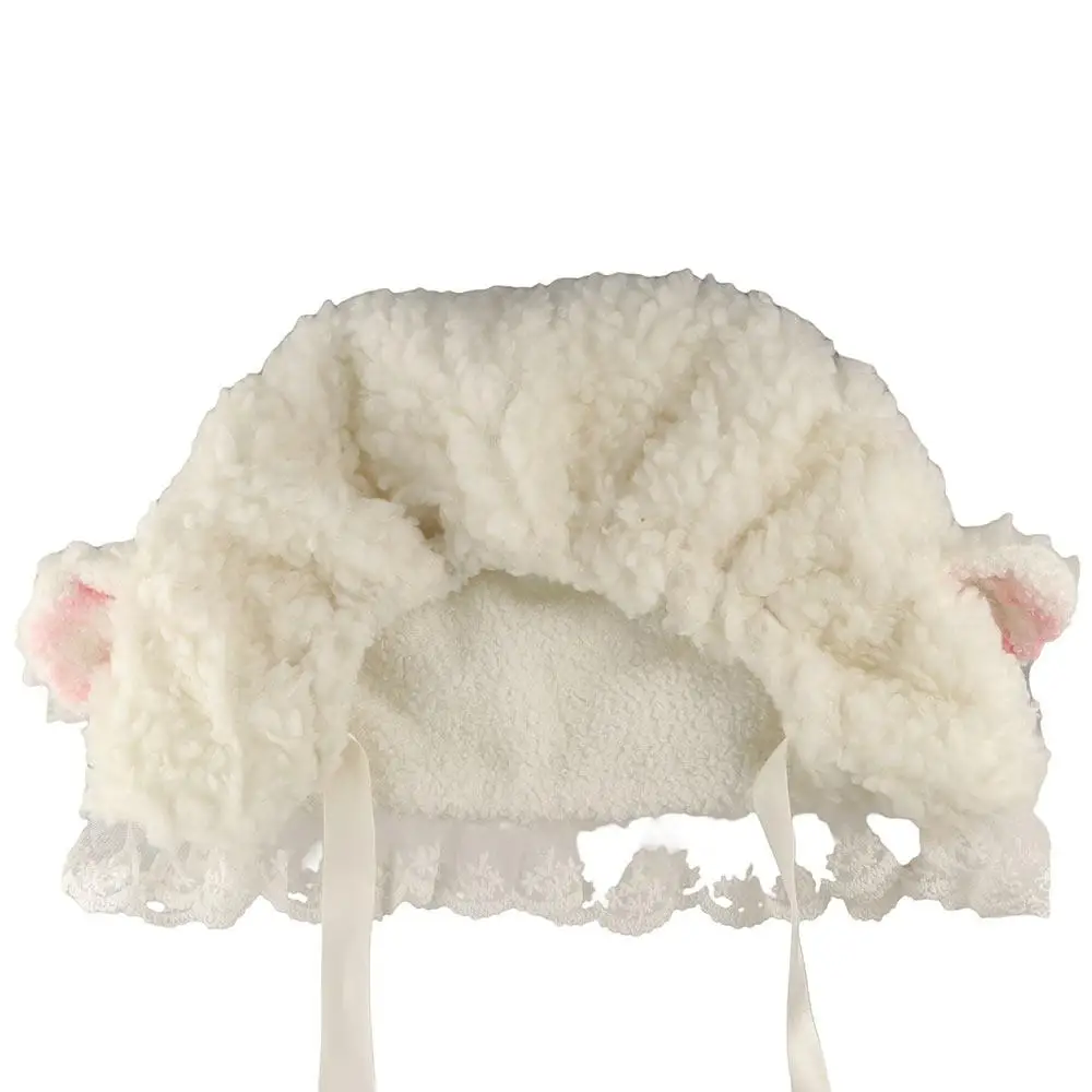 Pullover Hat Straps Sheep Ear Plush Hat Y2K Soft Lolita Lace Hat Elastic Headgear Lamb Wool Caps Girls
Pullover Hat Straps Sheep Ear Plush Hat Y2K Soft Lolita Lace Hat Elastic Headgear Lamb Wool Caps Girls