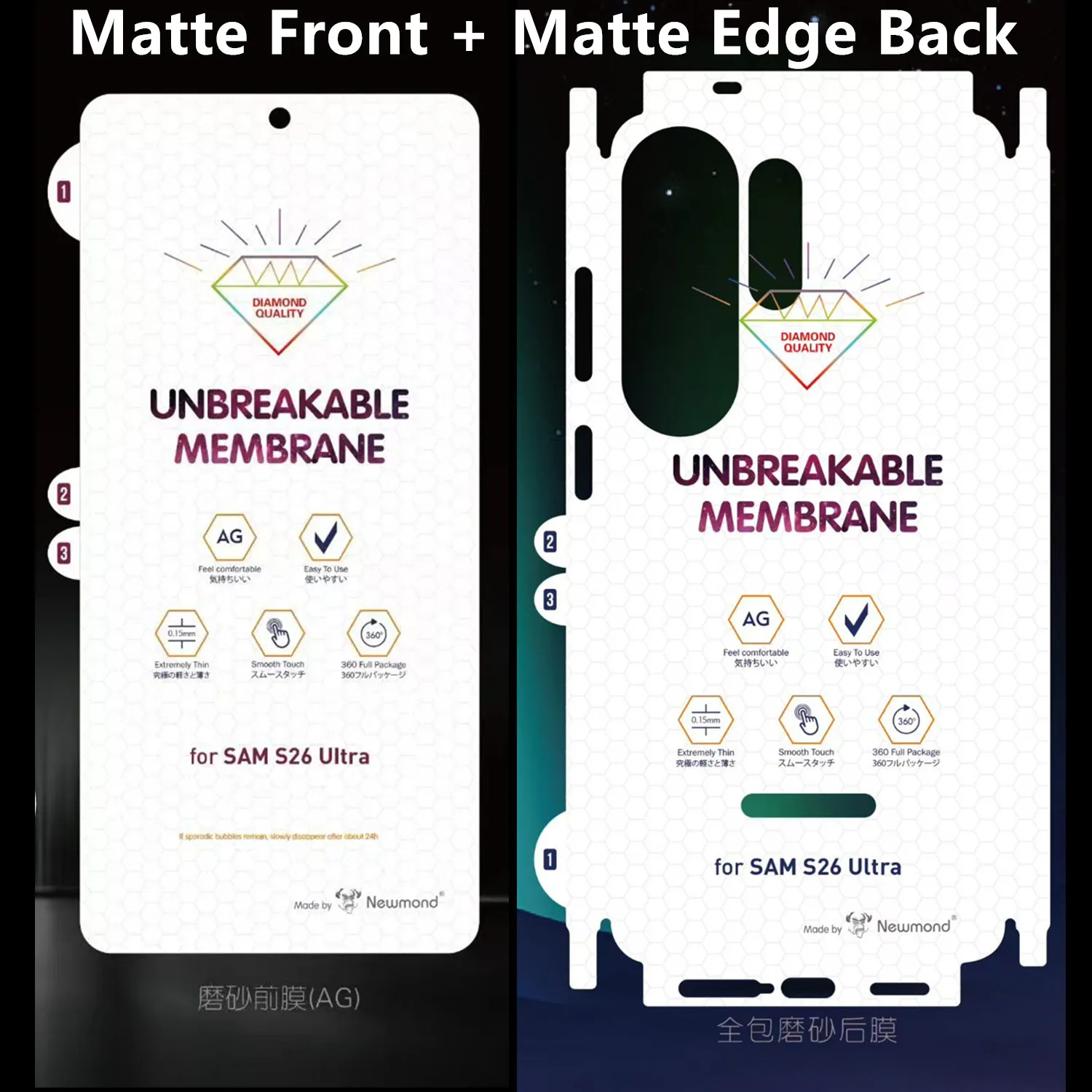 2PCS Soft Screen Protector For Samsung Galaxy S26 S25 Ultra S24 AG Matte HD Transparent Anti-Shatter Frame Back Hydrogel Film
2PCS Soft Screen Protector For Samsung Galaxy S26 S25 Ultra S24 AG Matte HD Transparent Anti-Shatter Frame Back Hydrogel Film