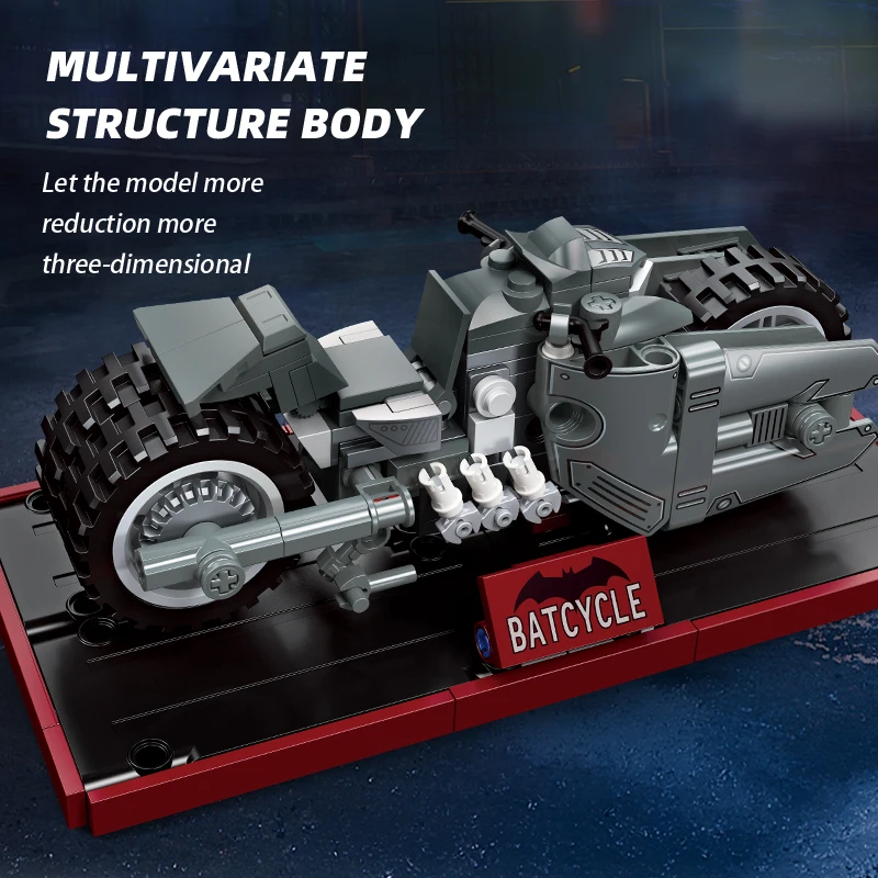 Wild bat motorcycle model building blocks technology control boy birthday surprise holiday high-end gift portable toy with base
Wild bat motorcycle model building blocks technology control boy birthday surprise holiday high-end gift portable toy with base