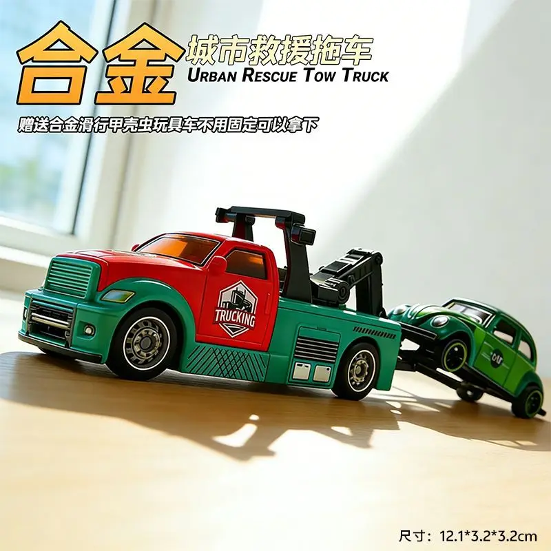 Alloy Diecast Urban Rescue Tow Truck Model with Free Volkswagen Beetle Car Set for Collection Gift Home Decor Ornament
Alloy Diecast Urban Rescue Tow Truck Model with Free Volkswagen Beetle Car Set for Collection Gift Home Decor Ornament