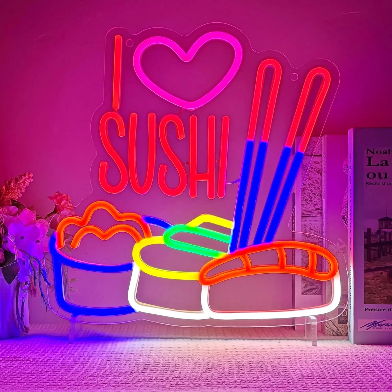 Love Sushi Neon Sign Sushi LED Neon Light Dimmable USB for PJapanese Restaurant Kitchen Sushi Shop Bar Party Wall Decor Gifts
Love Sushi Neon Sign Sushi LED Neon Light Dimmable USB for PJapanese Restaurant Kitchen Sushi Shop Bar Party Wall Decor Gifts