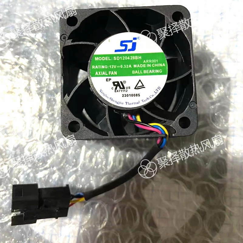 SJ SD 120428 BH ARR001 DC 12V 0.52A 40x40x28mm 4-проводной охлаждающий вентилятор для сервера
SJ SD 120428 BH ARR001 DC 12V 0.52A 40x40x28mm 4-проводной охлаждающий вентилятор для сервера