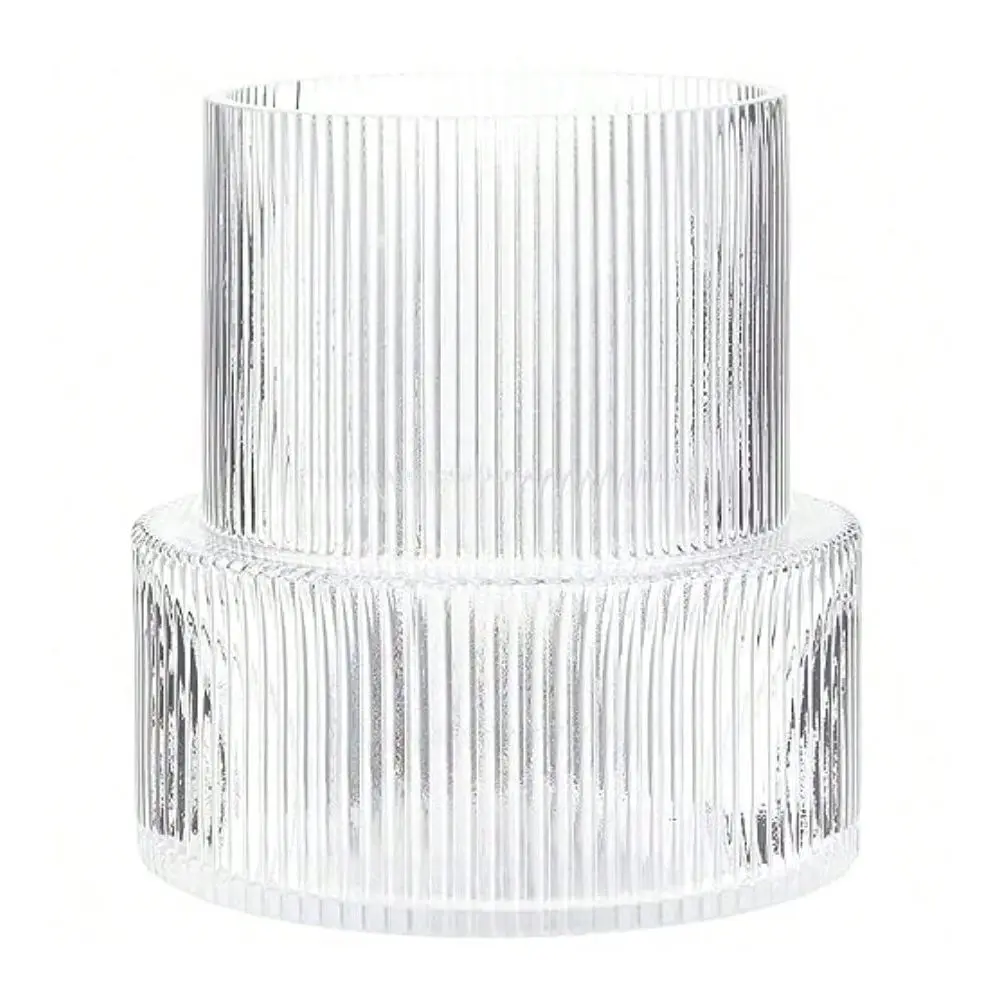 Glass Vase Flower Vase Fluted Clear Vases For Flowers Modern Vases For Living Room Dining Table Entryway Shelf Wedding Office C
Glass Vase Flower Vase Fluted Clear Vases For Flowers Modern Vases For Living Room Dining Table Entryway Shelf Wedding Office C