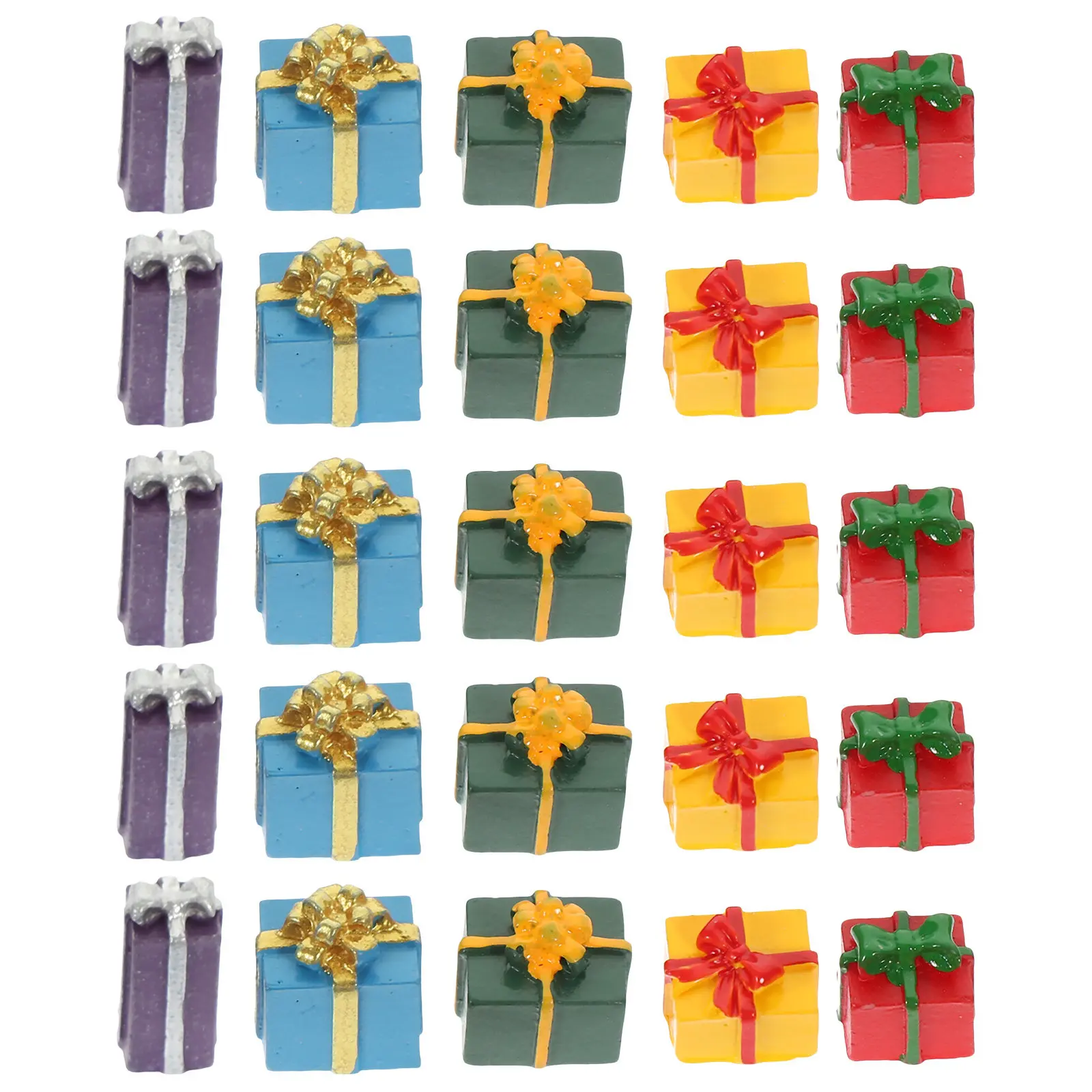 25Pcs Mini Gift Box Resin Decoration Cute House Ornament Miniature Resin Gift Box Accessories Home Decoration Miniature Model
25Pcs Mini Gift Box Resin Decoration Cute House Ornament Miniature Resin Gift Box Accessories Home Decoration Miniature Model