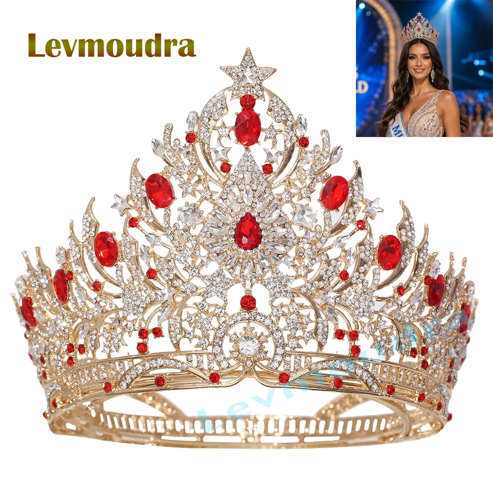 Levmoudra Luxury Wedding Tiaras for Bride Big Tall Crown Quinceanera Crystal Headband for Women Pageant Birthday Prom
Levmoudra Luxury Wedding Tiaras for Bride Big Tall Crown Quinceanera Crystal Headband for Women Pageant Birthday Prom