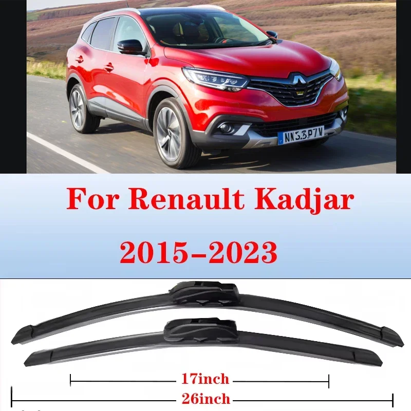 For Renault Kadjar 2015-2023 2016 2017 2018 2019 2020 2021 Wiper Front Wiper Blades Windshield Windscreen Window Brushes 26"+17"
For Renault Kadjar 2015-2023 2016 2017 2018 2019 2020 2021 Wiper Front Wiper Blades Windshield Windscreen Window Brushes 26"+17"