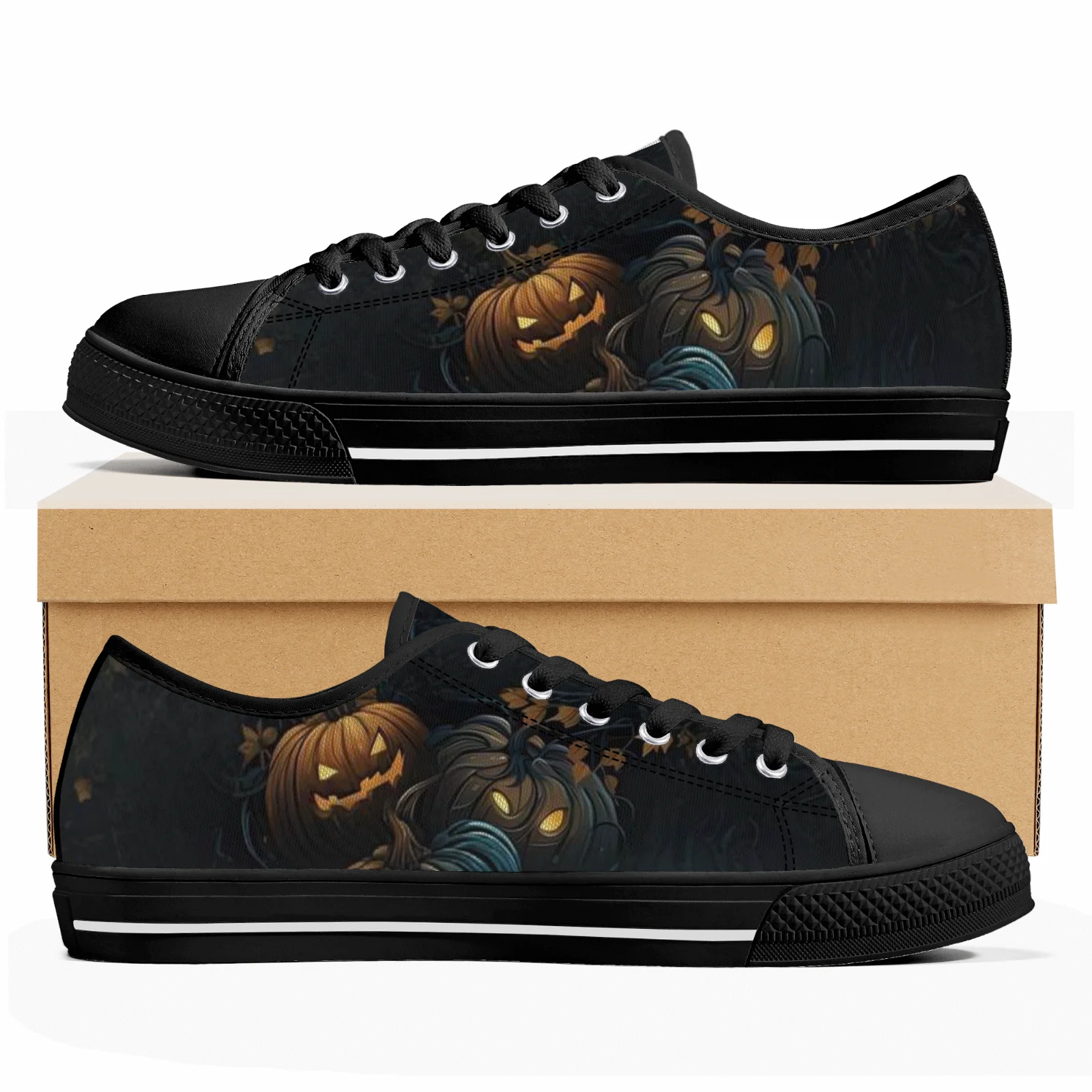 Customized Evil pumpkin lantern low-top canvas shoes for men and women vulcanized cloth shoes casual sneakers shoes
Customized Evil pumpkin lantern low-top canvas shoes for men and women vulcanized cloth shoes casual sneakers shoes