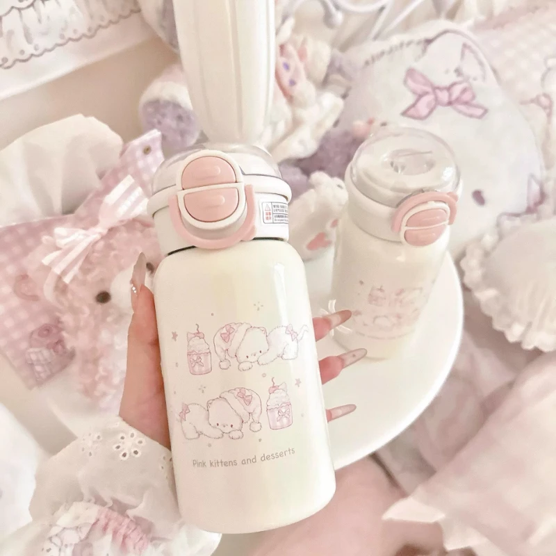 Cute 2-in-1 Straw & Sip Lid Insulated Water Bottle -Kawaii 316 Stainless Steel Travel Mug,Portable Leak Proof Cup,Gift for Women
Cute 2-in-1 Straw & Sip Lid Insulated Water Bottle -Kawaii 316 Stainless Steel Travel Mug,Portable Leak Proof Cup,Gift for Women