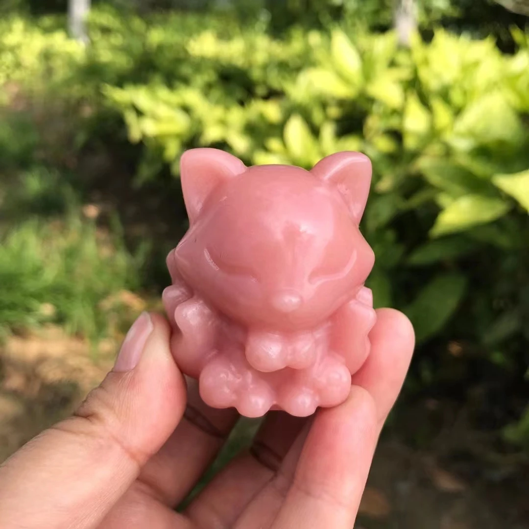 5cm Nine-tailed Fox Statue Natural Healing Crystal Stone Carving Figurine Crafts Home Feng Shui Decoration Lucky Gift
5cm Nine-tailed Fox Statue Natural Healing Crystal Stone Carving Figurine Crafts Home Feng Shui Decoration Lucky Gift