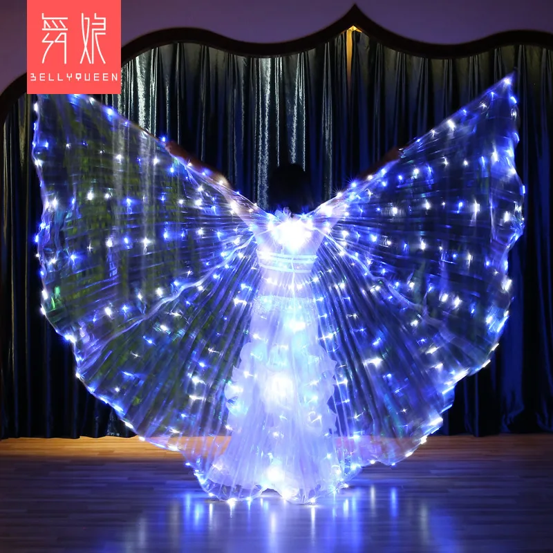 Adult Belly Dance Accessories Led Wings with Adjustable Sticks Stage Performance Props Shining Led Wings Open 360 Degrees
Adult Belly Dance Accessories Led Wings with Adjustable Sticks Stage Performance Props Shining Led Wings Open 360 Degrees