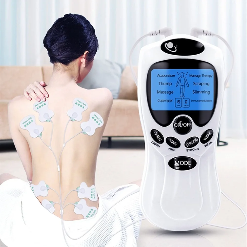 Tens Muscle Electro Stimulator with 8 Electrode Pads Neck and Back Massager Electric Muscle Massage Physical Massage Machine
Tens Muscle Electro Stimulator with 8 Electrode Pads Neck and Back Massager Electric Muscle Massage Physical Massage Machine
