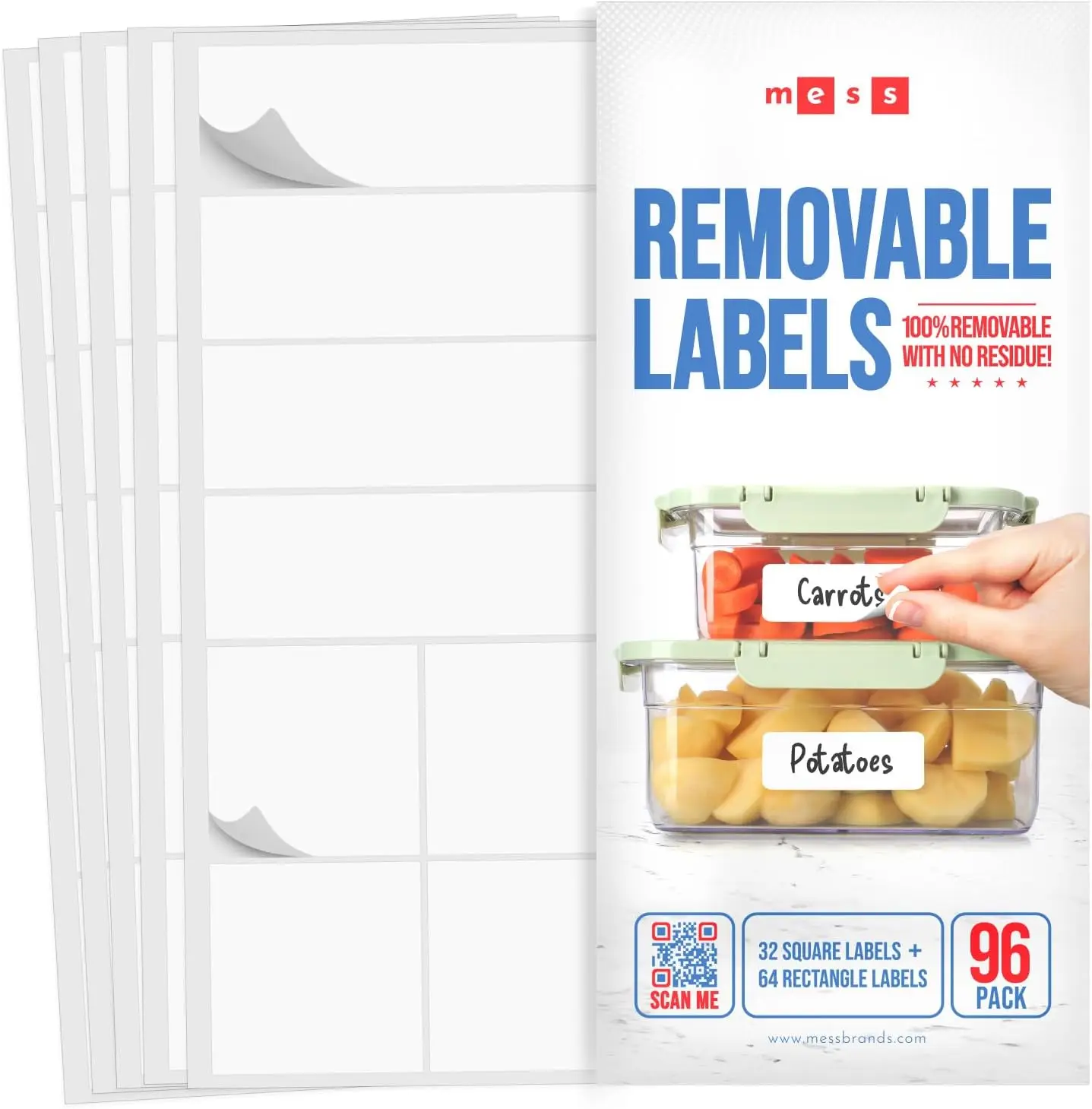 Removable Food Labels for Containers (96-Pack) 1x3" & 1.5" Erasable Kitchen Labels, White Dry Erase for Jars
Removable Food Labels for Containers (96-Pack) 1x3" & 1.5" Erasable Kitchen Labels, White Dry Erase for Jars
